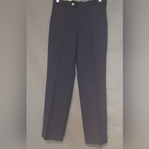 Vintage 90s Classic Navyblue Tailored Pinstripe GenderNeutral Mens Slim Cut Pant